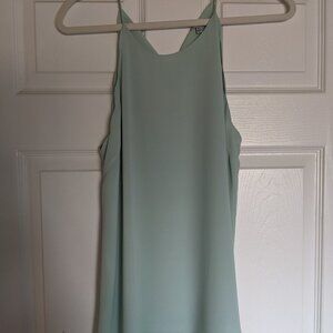 Seafoam Scalloped Edge Blouse